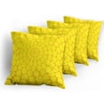 thumbnail image 5 of Ambesonne Yellow Throw Pillow Cover 4 Pack, Corn Brick Abstract Art, 18", Yellow, 5 of 7