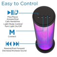 thumbnail image 3 of Aduro Altavoz inalámbrico LED con luces pulsantes, altavoz inalámbrico portátil que cambia de color para fiestas al aire libre, torre universal, negro, 3 of 5