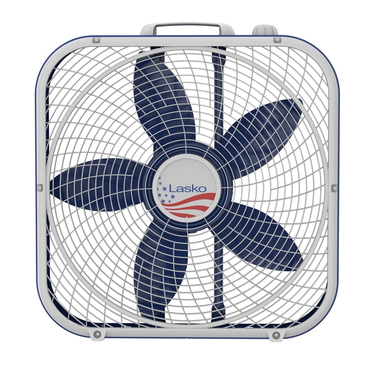 Lasko Limited Edition 20” Box Fan with 3 Speeds, B20610, Red, White u0026 Blue  - Walmart.com