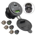 thumbnail image 4 of QC 3.0 Dual USB Car Fast Charger Socket Power Outlet LED Voltmeter Waterproof, 4 of 4