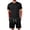 trg11-Black, variant on Men'S T Shirt And Shorts Set 2 Piece Outfits Classic Fashion Summer Tracksuits Casual Sportwear Set Blue S