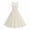 Beige, variant on Womens Dresses for Wedding Guest Crew Neck Sleeveless A Line Gown Elegant Vintage Textured Sundresses Fashion Pleated Full Skirt Outfits