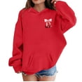 thumbnail image 5 of UACY Cute Cherry Hoodie for Girls Bow Graphic Hoodies Kids Long Sleeve Hooded Sweatshirt Preppy Pullover with Pocket (Red, 11-12 Years), 5 of 8