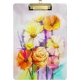 thumbnail image 1 of FMSHPON Watercolorful Sunflower Clipboard Hardboard Wood Nursing Clip Board and Pull for Standard A4 Letter 13x9 inches, 1 of 7