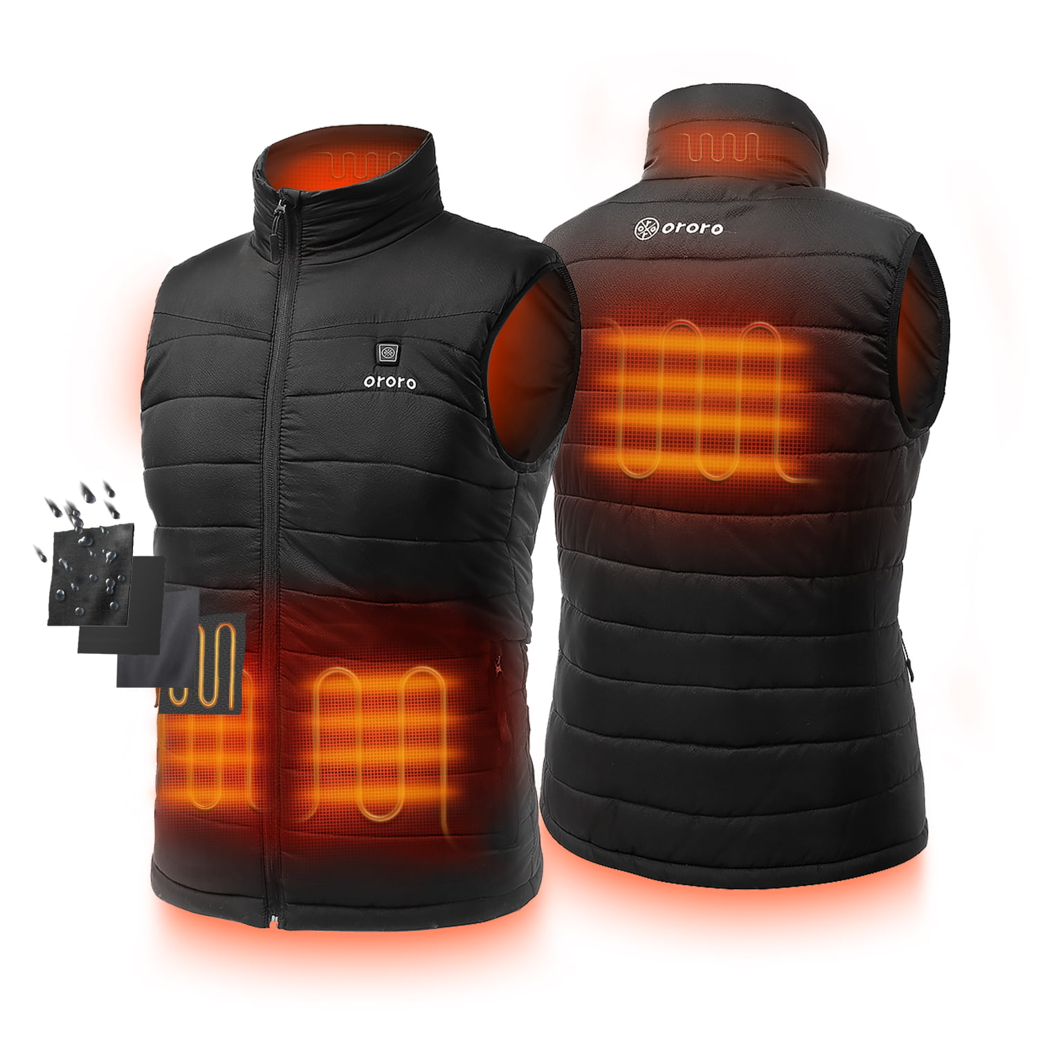 ORORO ORORO Men's Lightweight Heated Vest with Battery Pack Walmart