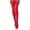 Red-Socks, variant on Womens PU Leather Gloves Shiny Metallic Wet Look Elbow Length Lace Trim Club Outfits Accessory for Party Opera Red M