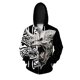 thumbnail image 2 of Ropa de otoño para hombre Sudadera con capucha informal para hombre Sudadera con capucha con cremallera con estampado de monstruos y criaturas exóticas Sudadera moderna y versátil, 2 of 4