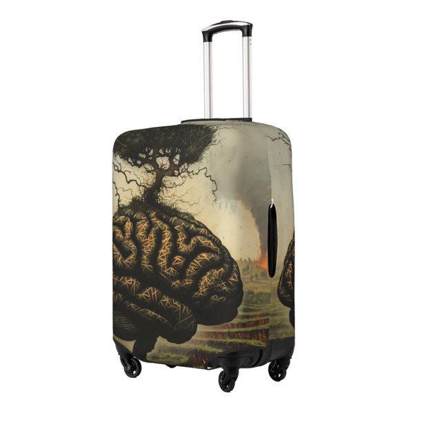 Fotbe Surreal Brain Tree Funda Protectora para Equipaje, Antirrayones y Resistente a la Suciedad, Compatible con Maletas de 18 a 32 Pulgadas-Large