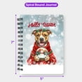 thumbnail image 5 of Hello Welcome Winter Pitbull Holding Snow Globe Snowman Spiral Bound Journal Terrier Dog Lover 5x7in Spiral Notebook - 13015, 5 of 5