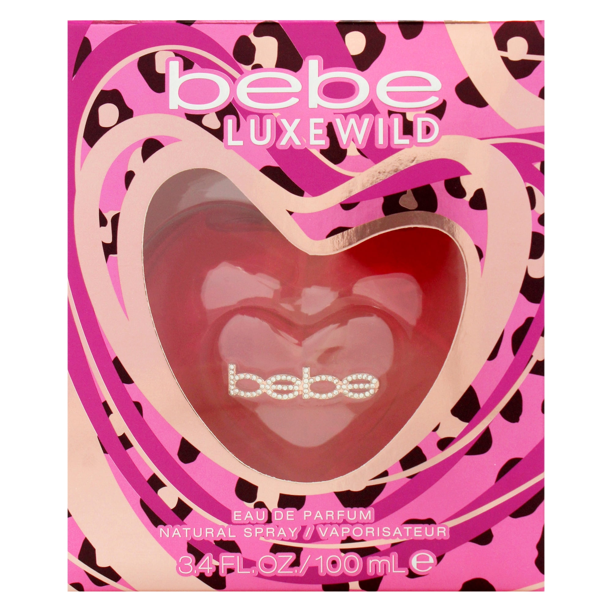 bebe Luxe Wild, Perfume for Women, 3.4 oz