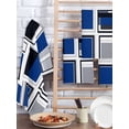 thumbnail image 2 of Blue Grey Geometric Kitchen Dish Towels for Drying Dishes Set of 4, Abstract Art Irregular Contemporary Waffle Weave Microfiber Hand Tea Bathroom Towels Quick Dry & Absorbent Towel 15.7x23.6, 2 of 7