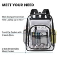 thumbnail image 5 of Gkeoshab Office&Craft&Stationery PVC Backpack PVC Large Backpack Transparent Backpack PVC Transparent Backpack Home & Garden, 5 of 5