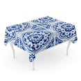 thumbnail image 1 of LADDKE Azulejos Portuguese Floor Lisbon Indigo Blue Tiles Vintage Geometric Ceramic Tablecloth Table Desk Cover Home Party Decor 52x70 inch, 1 of 1