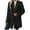 Black, variant on Luxalzxs Fuzzy Fleece Jacket for Women Fashion Long Sleeve Lapel Collar Button Down Teddy Coat Plush Warm Winter Outwear Jackets