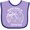 Lavender and Purple, variant on Inktastic Summer Vacation Mode Newport Beach California Boys or Girls Baby Bib