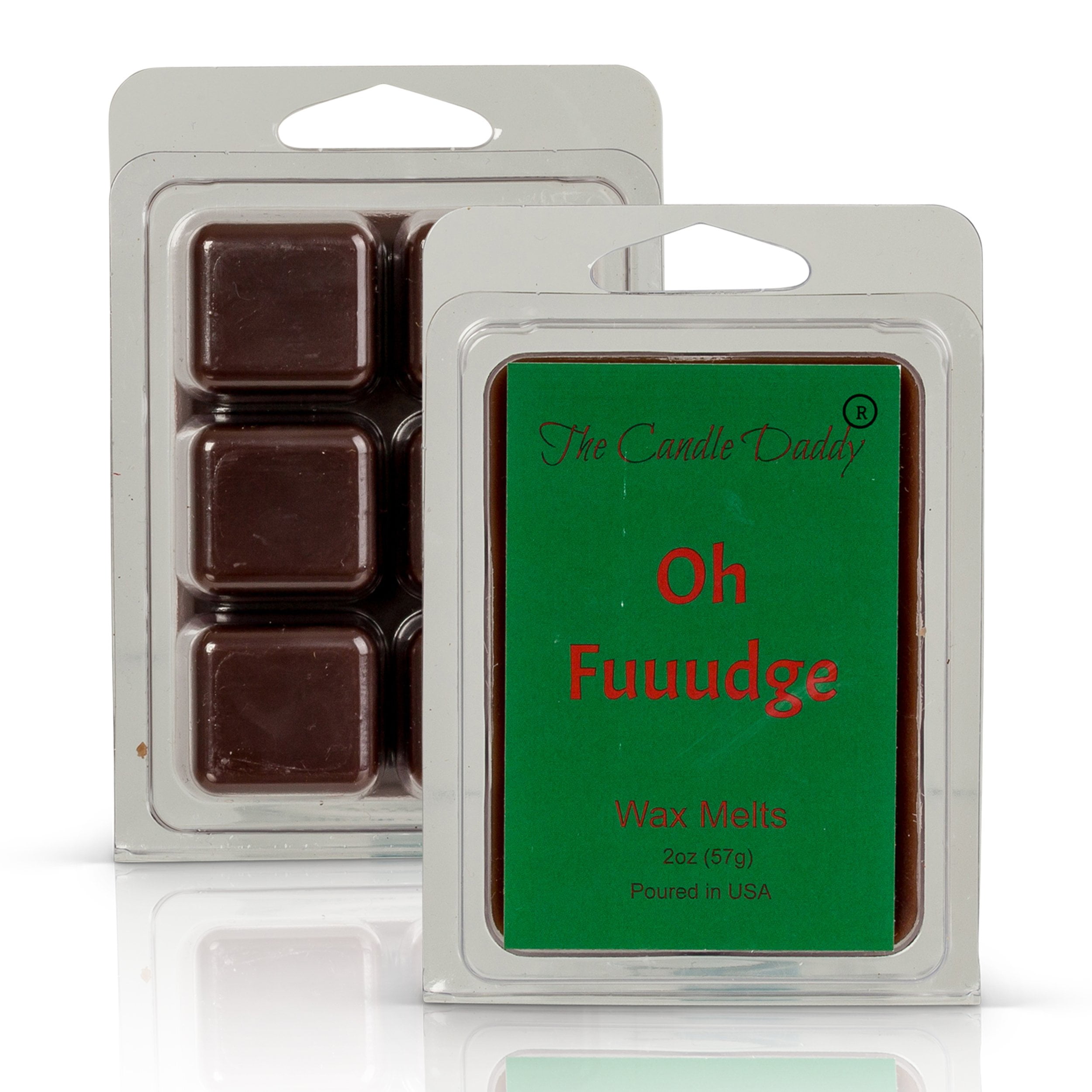 Oh Fuuudge!- Funny Christmas Chocolate Fudge Scented Wax Melts - 1 Pack - 2 Ounces - 6 Cubes