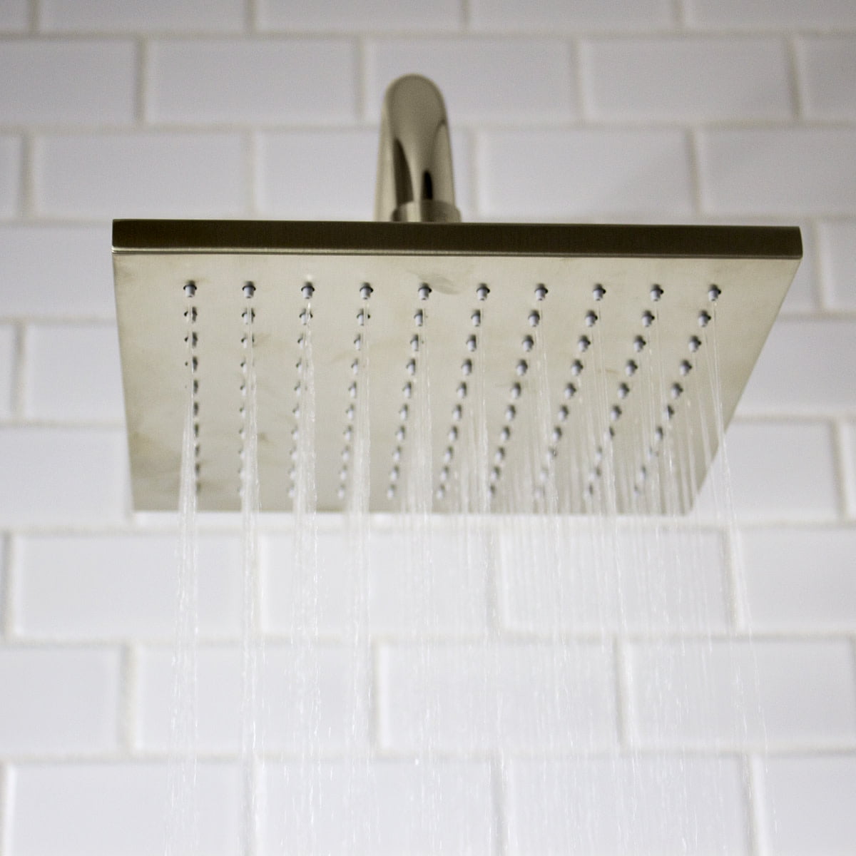 Speakman Kubos Square Rain Shower Head, Brushed Nickel