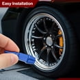 thumbnail image 3 of Uxcell Spiked Shape Tire Valve Stem Caps Aluminum Alloy Car Wheel Valve Cap Universal Dustproof Blue 45mm, 3 of 6