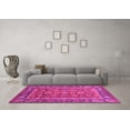thumbnail image 3 of Ahgly Company Indoor Square Oriental Pink Traditional Area Rugs, 3' Square, 3 of 4