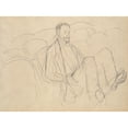 thumbnail image 3 of Edgar Degas 18x14 Black Modern Framed Museum Art Print Titled - Ludovic Lepic at the Theatre (1877), 3 of 5
