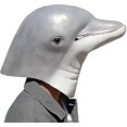 thumbnail image 2 of Halloween Dolphin Mask Halloween Party Latex Sea Animal Mask Fancy Dress, 2 of 4