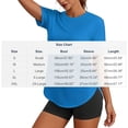 thumbnail image 3 of GUACER Womens Short Sleeve Shirts Crew Neck Curved Hem Tunic Tops Soft Stretchy Workout Athletic Yoga Casual Tees, 3 of 8