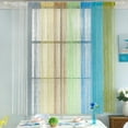 thumbnail image 4 of DOLITY Glitter String Curtain Hanging Room Divider Voile Net Curtains Black, 4 of 9