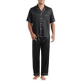 thumbnail image 1 of CONJUNTO DE PIJAMAS DE SATÉN CHIC INSPIRADOR PARA HOMBRES 2 PIEZAS ROPA DE CAMA CAMISA DE NOCHE PANTALONES DE NOCHE ROPA DE CASA, 1 of 1