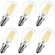 thumbnail image 1 of 6 piezas de bombillas LED Edison de filamento E27 G45, bombillas pequeñas con rosca, de vidrio marrón transparente, estilo retro americano, ahorro de energía, lámpara de filamento de tungsteno, mode, 1 of 5