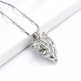 thumbnail image 4 of Fashion Human Anatomy Necklace Jewelry Urn Necklace Heart Charm Necklace Cremation Jewelry Pendant Necklace for Ashes Holder Adjustable 20" Chain, 4 of 8