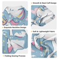 thumbnail image 3 of Dailycode Small Short Sleeve Button Down Shirts Cute Unicorn with Moon Casual Shirt 3-10 Years, 3 of 9