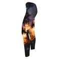 thumbnail image 4 of successthop Warm Leggings for Women Winter Star Space Comfortable Shapewear Soft Sleepwear Lightweight Pants Black M, 4 of 6