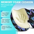 thumbnail image 5 of Premium Butterfly Pattern Memory Foam Seat Cushion Ergonomic Chair Pad for Office Chair, Car, Airplane & Bleachers Sciatica, Tailbone Hip & Back Pain Relief - Chair Cushion for Long Office Workers., 5 of 5