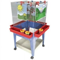 Manta Ray S13830 Blue Frame Four Station Easel With Mega-tray