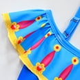 thumbnail image 5 of Girls Two-Piece Ruffled Princess Swimsuits Female Bikini Bathing Suits for Littler Girls 3-9Y, 5 of 7