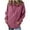 Pink, variant on Timegard Womens Long Sleeve Tops Drawstring Hoodies Sweatshirts Casual Loose Pullover with Pockets