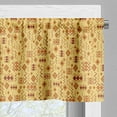 thumbnail image 3 of Ambesonne African Valance Pack of 2, Quirky Art Forms, 54"X12", Sand Brown Ginger, 3 of 5