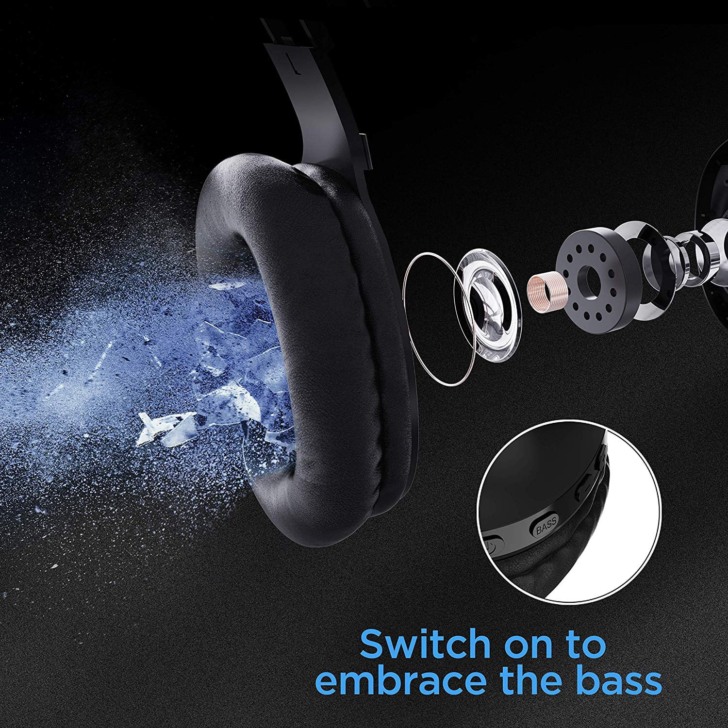 Wireless Headphones Foldable for Motorola Moto G Power (2022, 2023, 2024, 2025) - Headset w Mic Hands-free Earphones Earbuds Over Ear