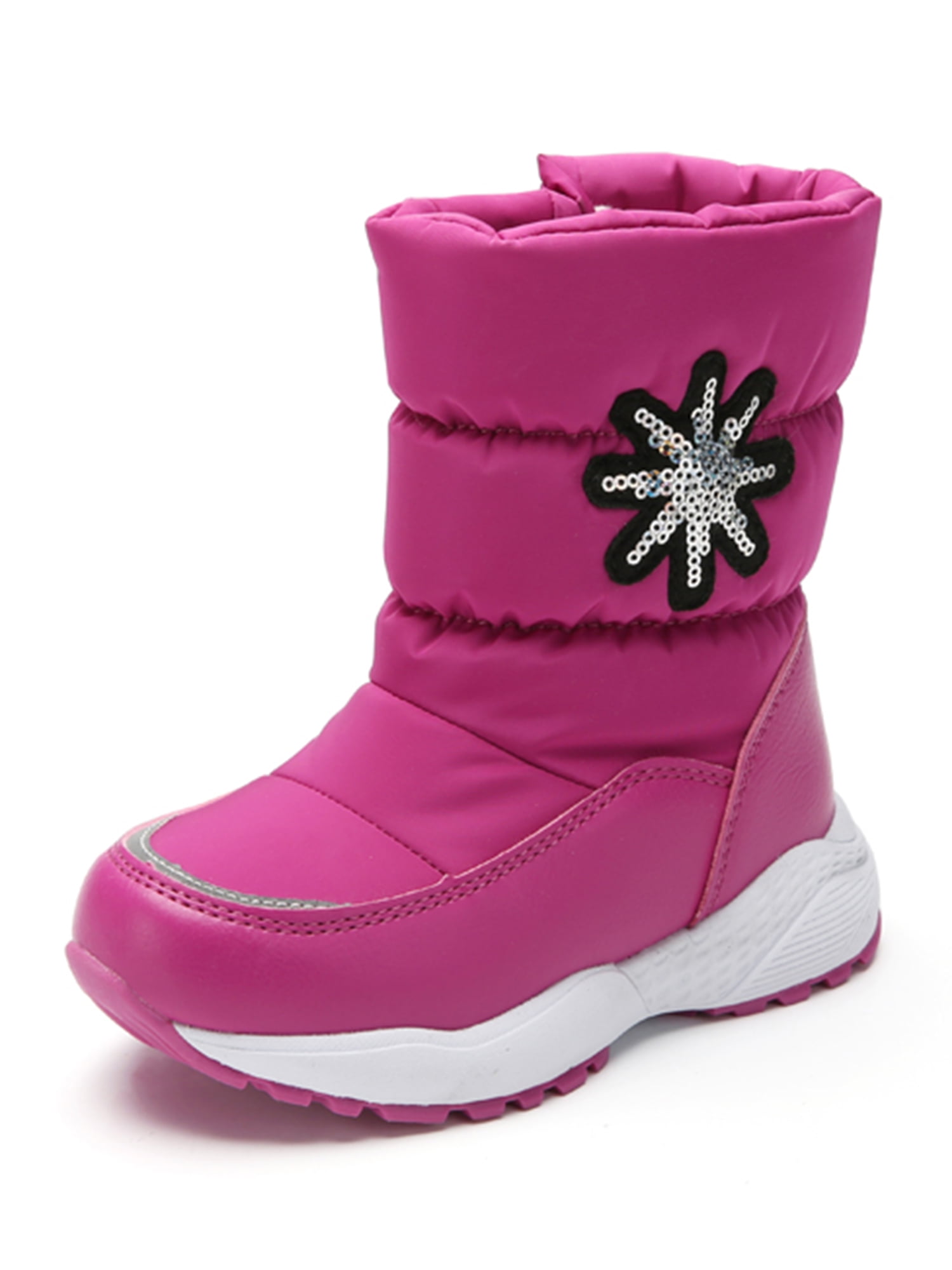 pink snow boots women