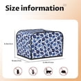 thumbnail image 5 of Lsque Blue Roses Print 4 Slice Toaster Cover , Kitchen Appliance Dustproof Protector , Toaster Protector Dustproof Kitchen Appliance Cover, 5 of 7