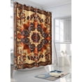 thumbnail image 3 of Boanket Polyester Fabric Bohemian Flower Shower Curtain, Boho Tribal Colorful Distressed Printed Waterproof Bathtub Curtain Bathroom Decor Set with Hooks 36 x 72 Inches,, 3 of 6