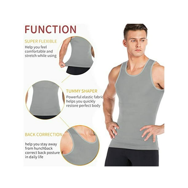 Men's Seamless Compression Shirt Slimming Body Shaper Shapewear