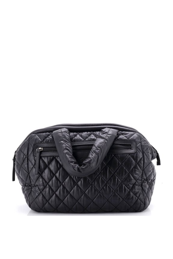 Pre-Owned Coco Cocoon Bowling Bag Quilted Lambskin Large By Rebag