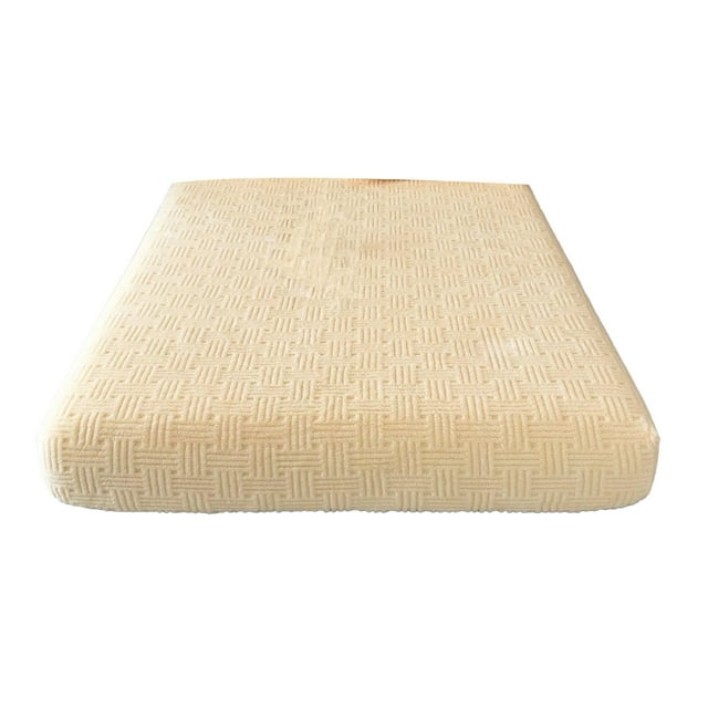 Yellow Flannel Fitted Sheet 120X200Cm, Winter Warm Bed Mattress Protector With Elastic, Non-Slip Soft Fleece Cover