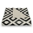 thumbnail image 3 of Creative Products Black and White Diamond Pattern 50x60 Coral Fleece Blanket, 3 of 3
