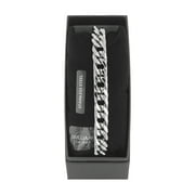 Mens Silver-Tone Stainless Steel Curb Link 9.5 Bracelet - Brilliance Fine Jewelry