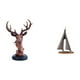 thumbnail image 1 of Figura de cabeza de ciervo, adorno de cabeza de ciervo, estatua de animal, escultura decorativa de , material de resina, adecuada para sala de e, 1 of 8