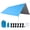 Sky Blue, variant on 1 Set Canopy Waterproof Moisture-proof Foldable Anti-UV Sunshade Oxford Cloth Rain Shade Pergola Camping Supply