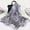 Gray, variant on MSJUHEG Scarf Shawls And Wraps 160*50Cm Women Flower Print Long Soft Wrap Scarf Simulation Silk Shawl Scarves Silk Scarf Black One Size