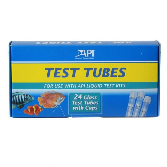 API Test Tubes for Use with API Liquid Test Kits [Aquarium Water Test Kits, Aquarium Supplies] 24 count
